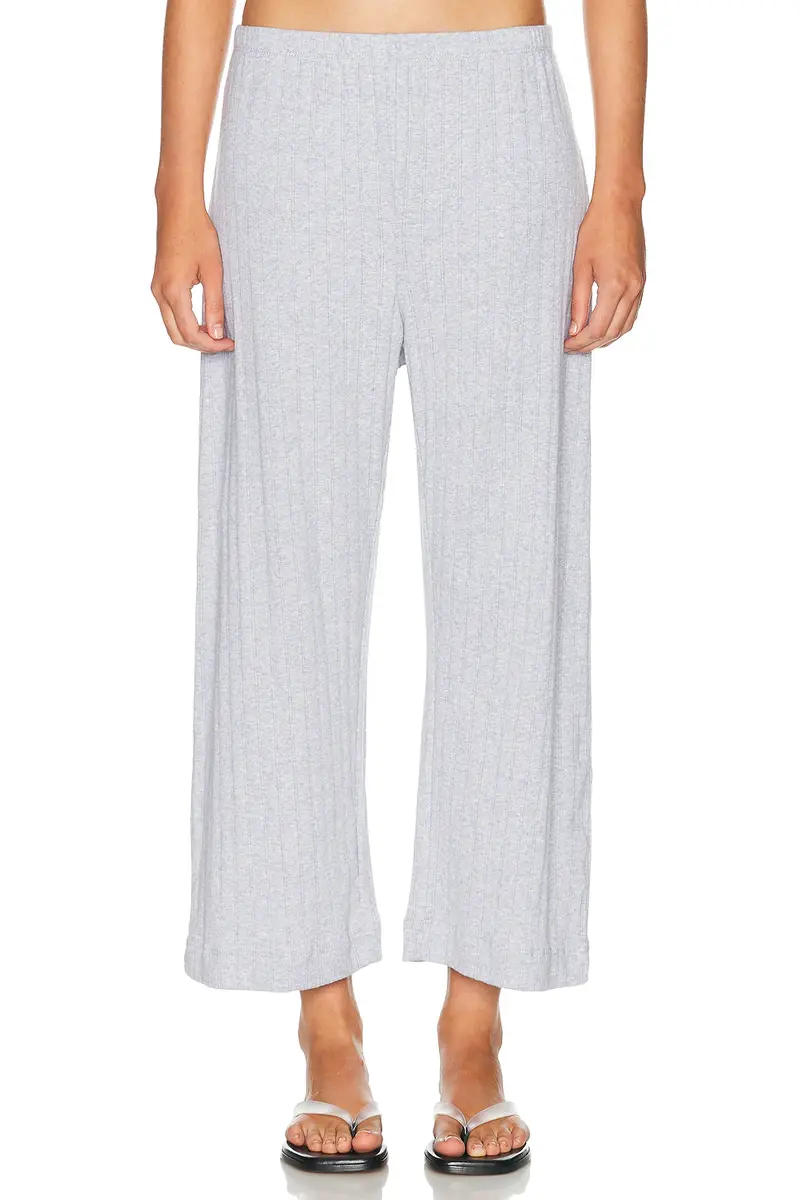 LESET Pointelle Crop Wide Leg Pant | Thumbnail 2 LESET Pointelle Crop Wide Leg Pant | Thumbnail 2
