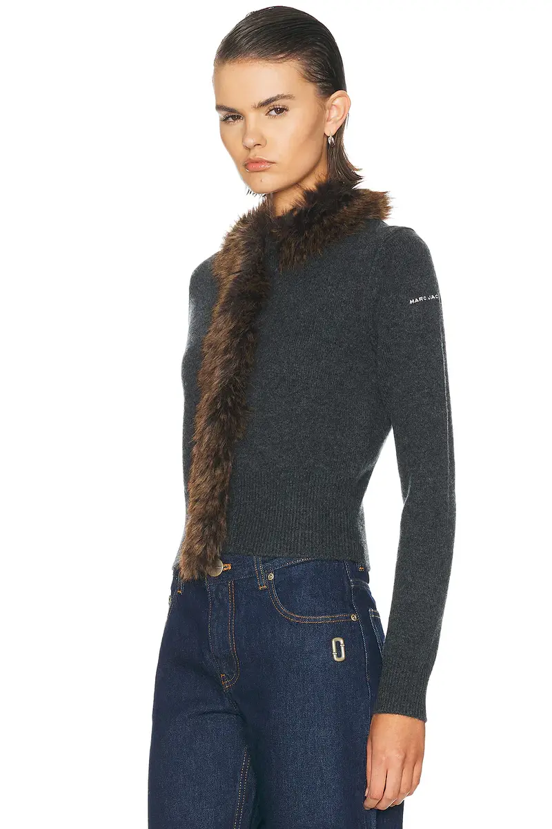 Marc Jacobs Faux Fur Lined Cardigan | Thumbnail 3 Marc Jacobs Faux Fur Lined Cardigan | Thumbnail 3
