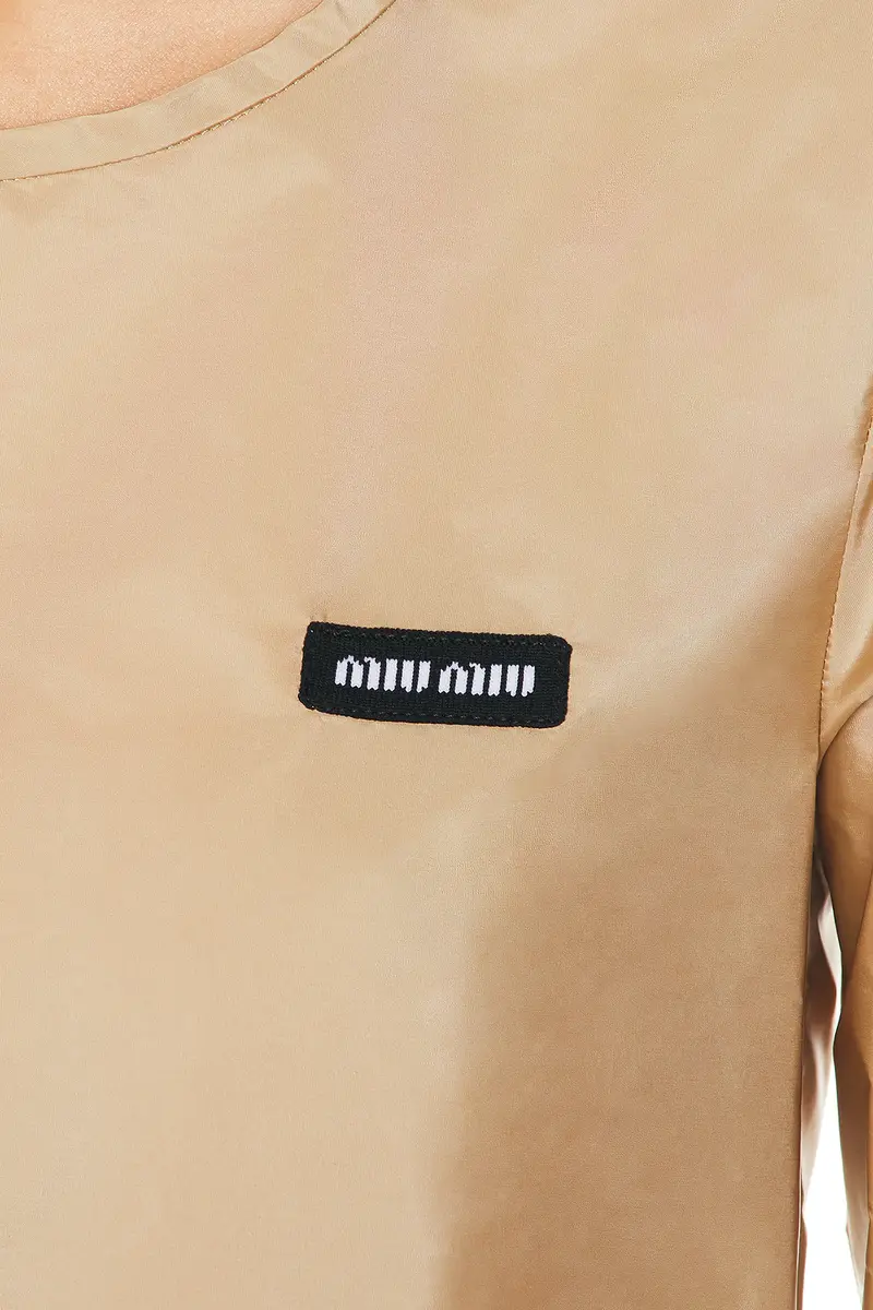 Miu Miu Piuma Carta Dress | Thumbnail 4 Miu Miu Piuma Carta Dress | Thumbnail 4