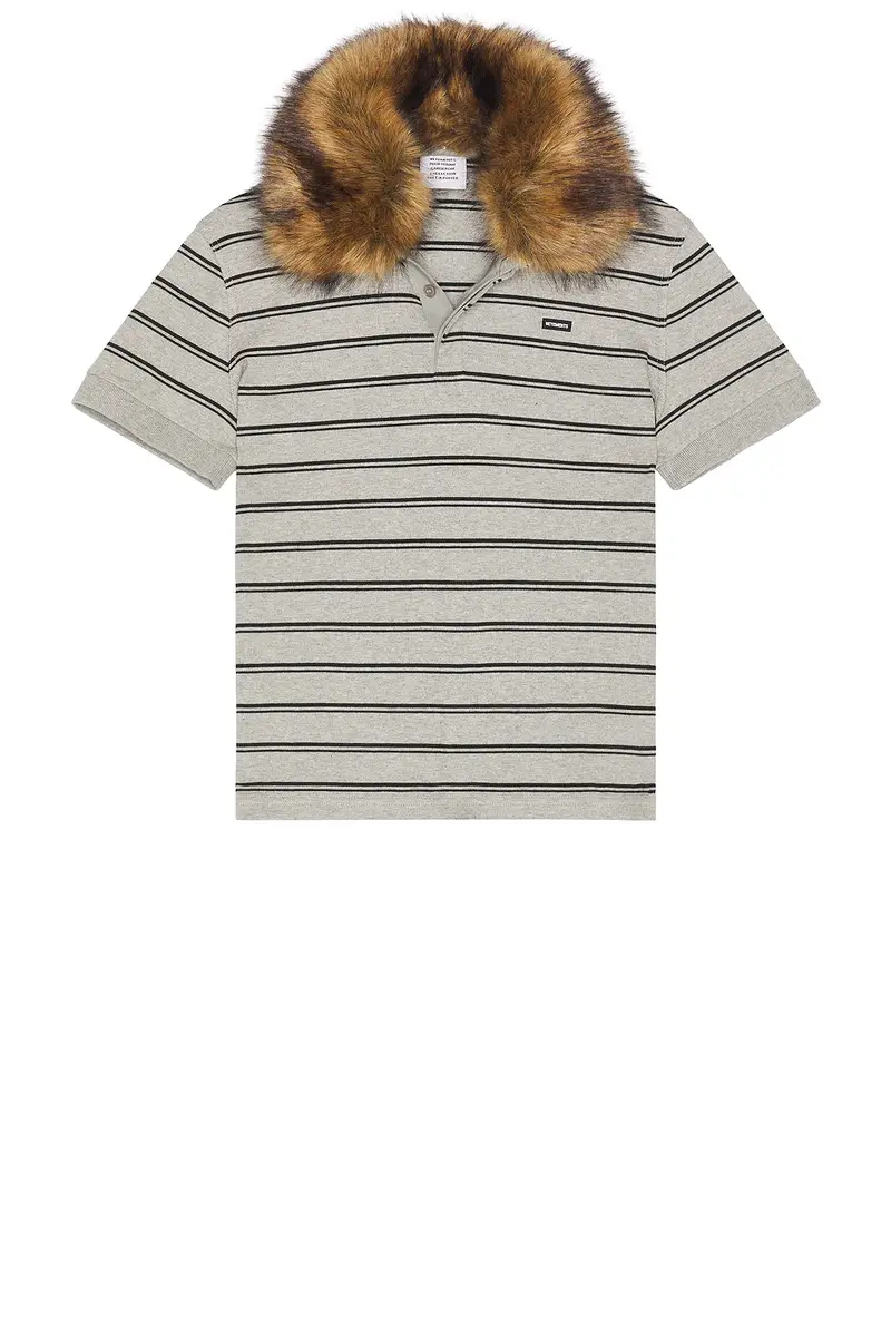 Vetements Fitted Polo With Detachable Fur Collar | Thumbnail 5