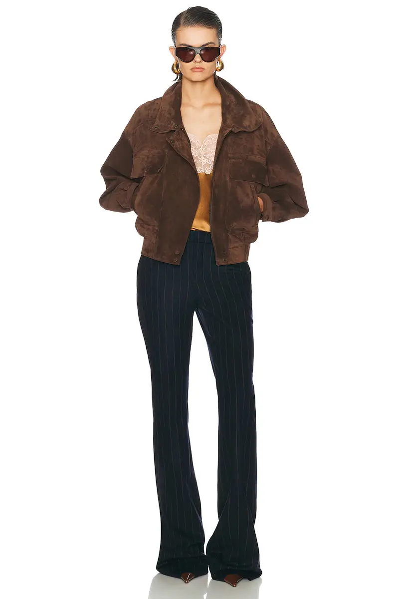 Saint Laurent Wool Flare Leg Pant | Thumbnail 5