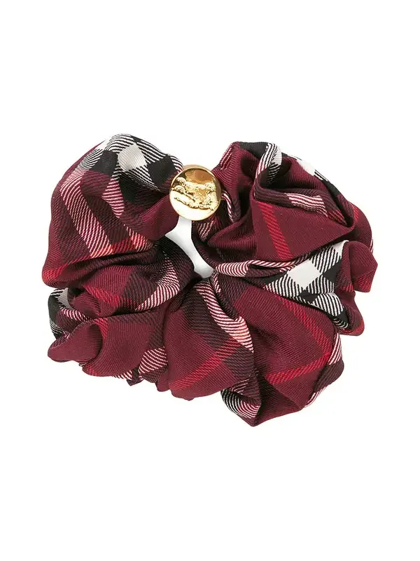 Burberry Silk Check Scrunchie