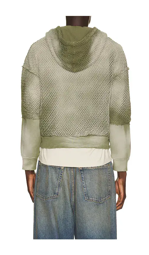 Strike Oil Double Sleeve Net Zip Hoodie | Thumbnail 7 Strike Oil Double Sleeve Net Zip Hoodie | Thumbnail 7
