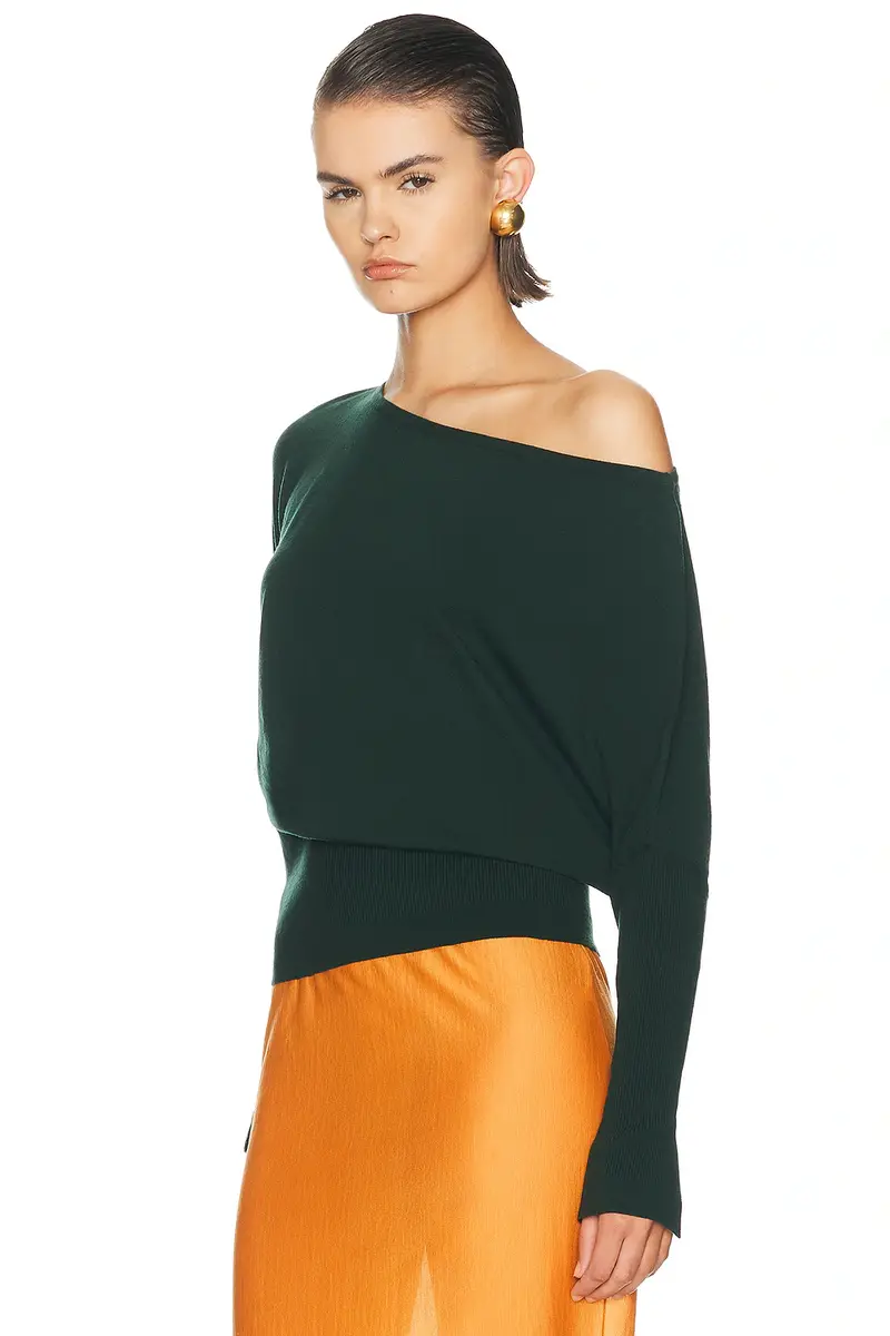 Simkhai Lavina Draped Off Shoulder Sweater | Thumbnail 2