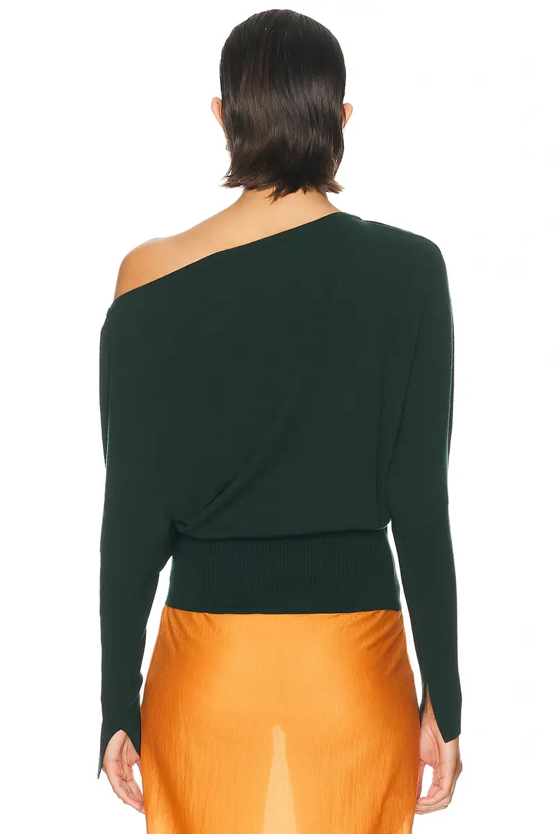Simkhai Lavina Draped Off Shoulder Sweater | Thumbnail 3