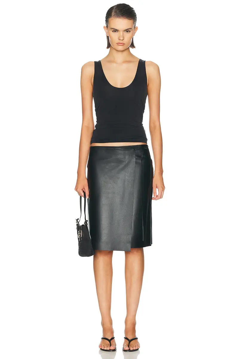 St. Agni Leather Everyday Wrap Skirt | Thumbnail 5 St. Agni Leather Everyday Wrap Skirt | Thumbnail 5