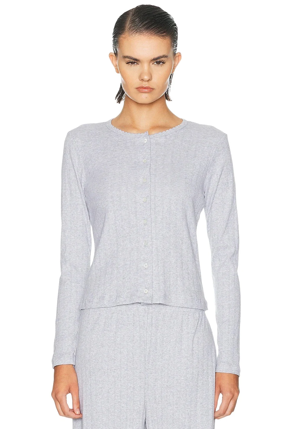Pointelle Classic Cardigan Pointelle Classic Cardigan