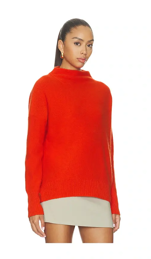 Vince Boiled Funnel Neck Pullover Sweater | Thumbnail 2 Vince Boiled Funnel Neck Pullover Sweater | Thumbnail 2