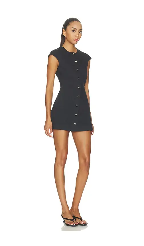 Matthew Bruch Cap Sleeve Denim Mini Dress | Thumbnail 2 Matthew Bruch Cap Sleeve Denim Mini Dress | Thumbnail 2