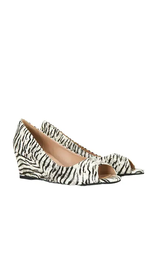 NIIHAI Open Toe Mule Wedge