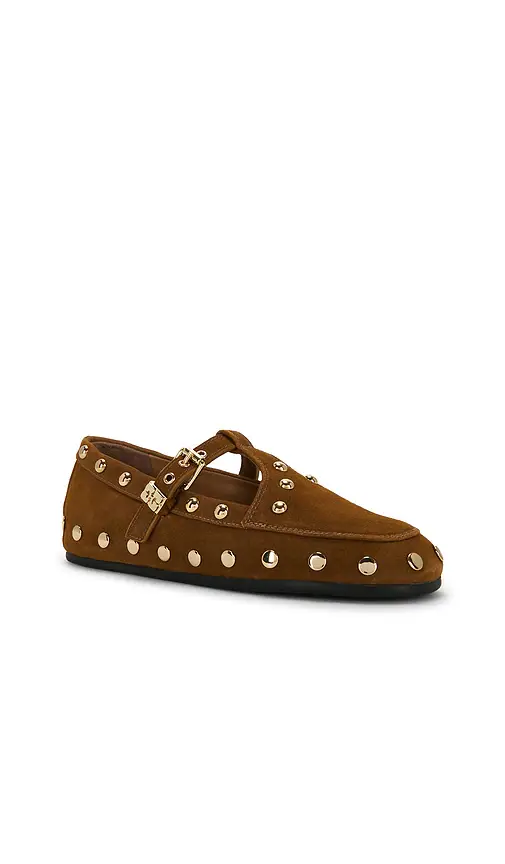 Ganni Mary Jenny Studs Flat | Thumbnail 2 Ganni Mary Jenny Studs Flat | Thumbnail 2