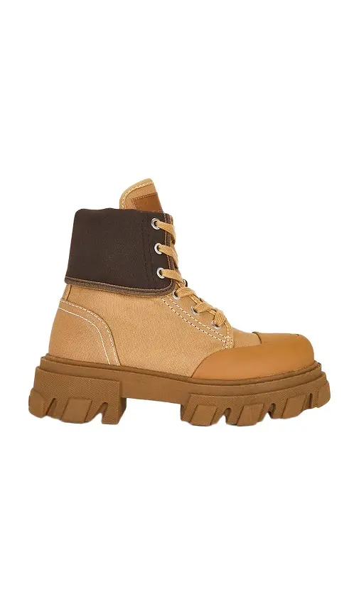 Ganni Cleated Canvas Trail Boot | Image 1 Ganni Cleated Canvas Trail Boot | Image 1