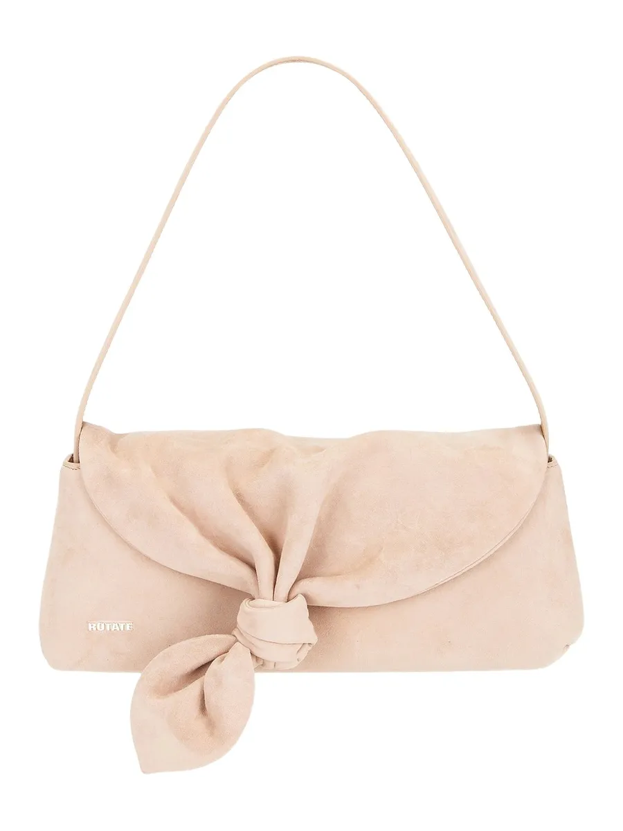 ROTATE Suede Knot Scarf Bag