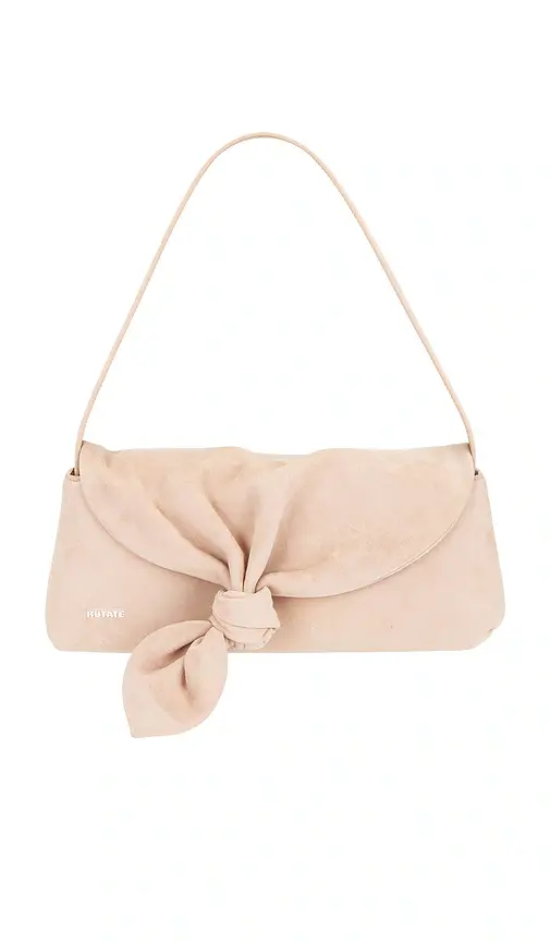 ROTATE Suede Knot Scarf Bag
