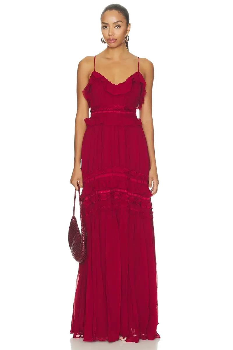 Dorothea Sleeveless Silk Gown