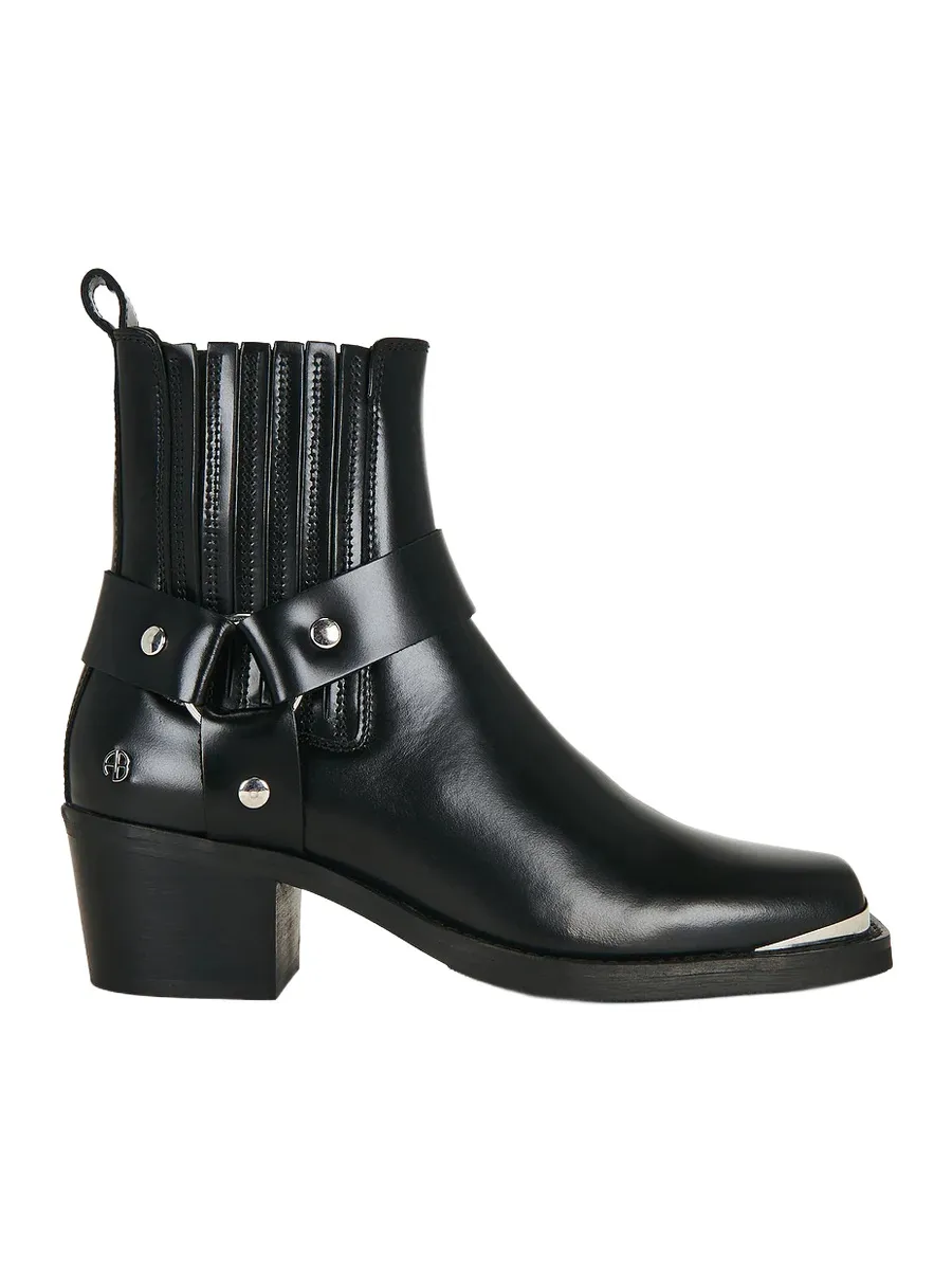 Anine Bing Mid Biker Boot | Thumbnail 1 Anine Bing Mid Biker Boot | Thumbnail 1