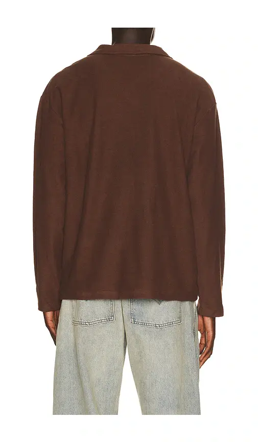Rhythm Vintage Terry Long Sleeve Polo | Thumbnail 2 Rhythm Vintage Terry Long Sleeve Polo | Thumbnail 2