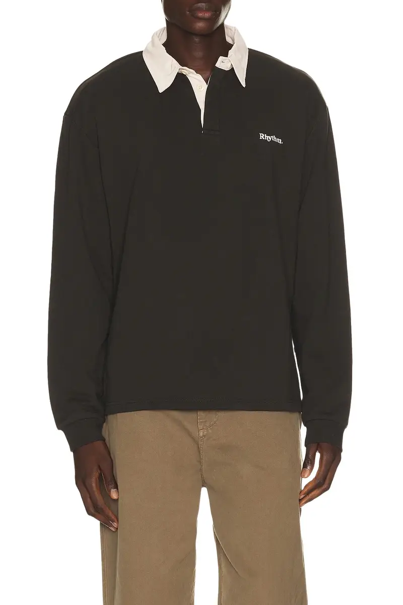 Koa Vintage Rugby Long Sleeve Polo