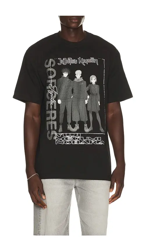 BIOWORLD Jujutsu Kaisen Yuji, Megumi, And Nobara Tee