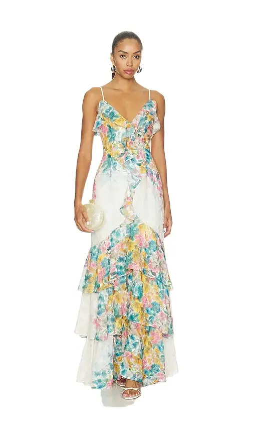 Elliatt Clementina With Ruffle Detailing Maxi Dress | Image 1 Elliatt Clementina With Ruffle Detailing Maxi Dress | Image 1
