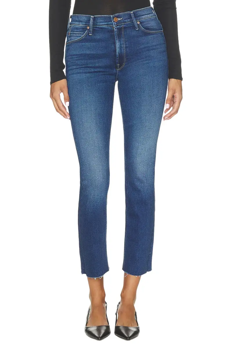 The Mid Rise Dazzler Ankle Fray