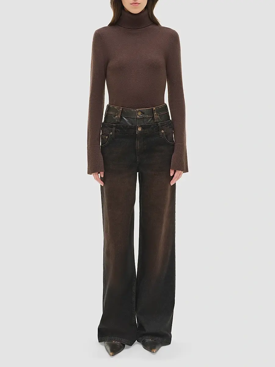 Simkhai Women's Fenwick Cashmere Turtleneck Top | Thumbnail 2 Simkhai Women's Fenwick Cashmere Turtleneck Top | Thumbnail 2