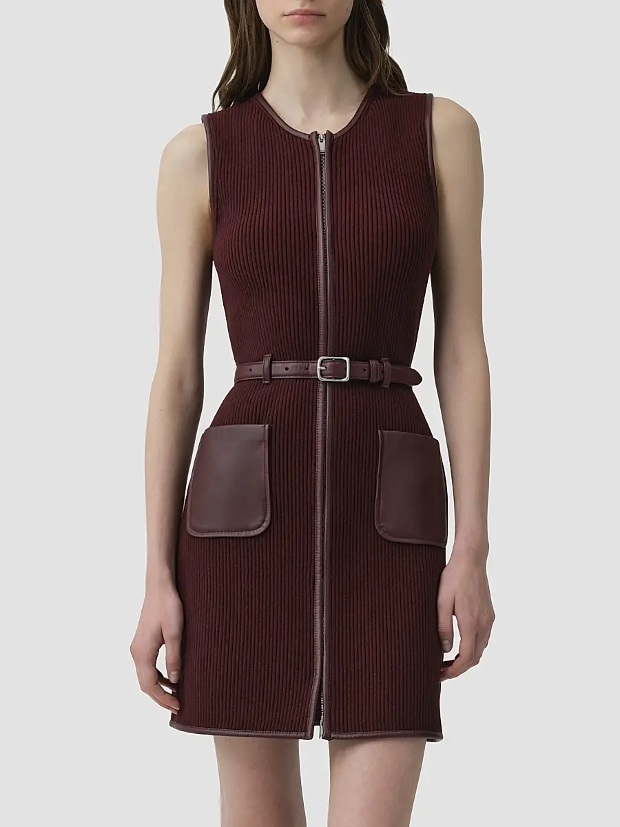 Simkhai Women's Viretta Rib-Knit Mini Dress | Thumbnail 4