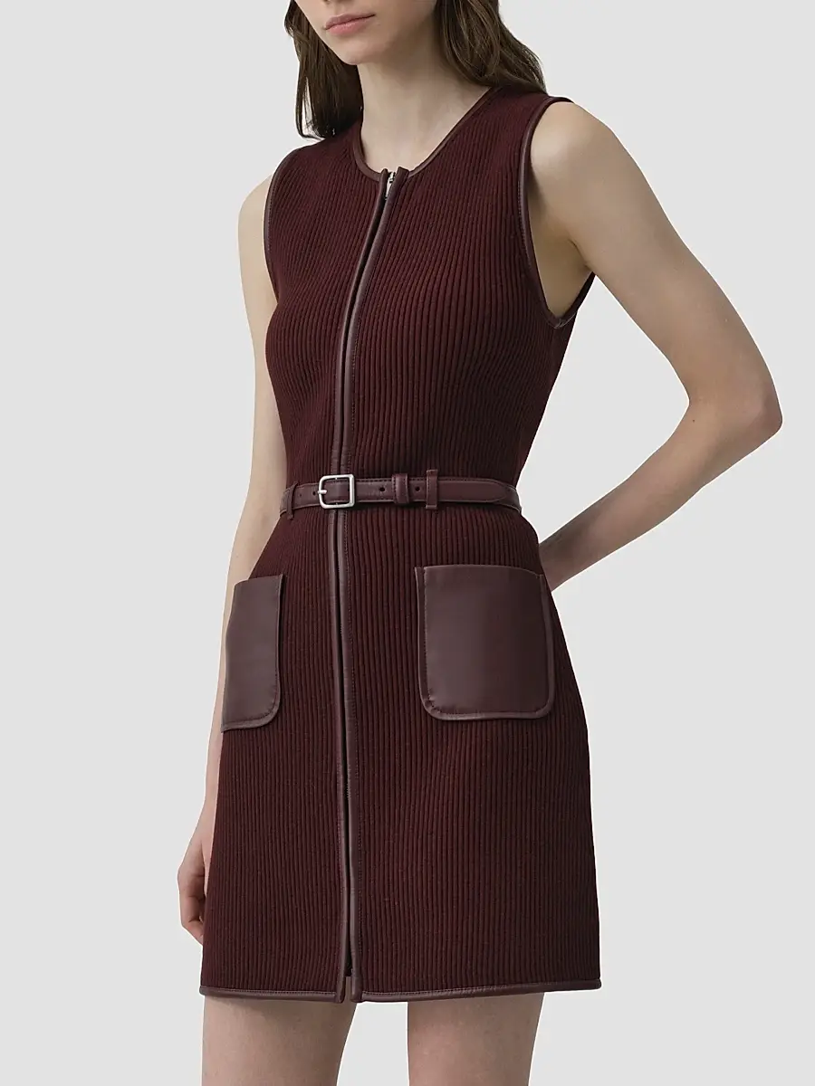 Simkhai Women's Viretta Rib-Knit Mini Dress | Thumbnail 6