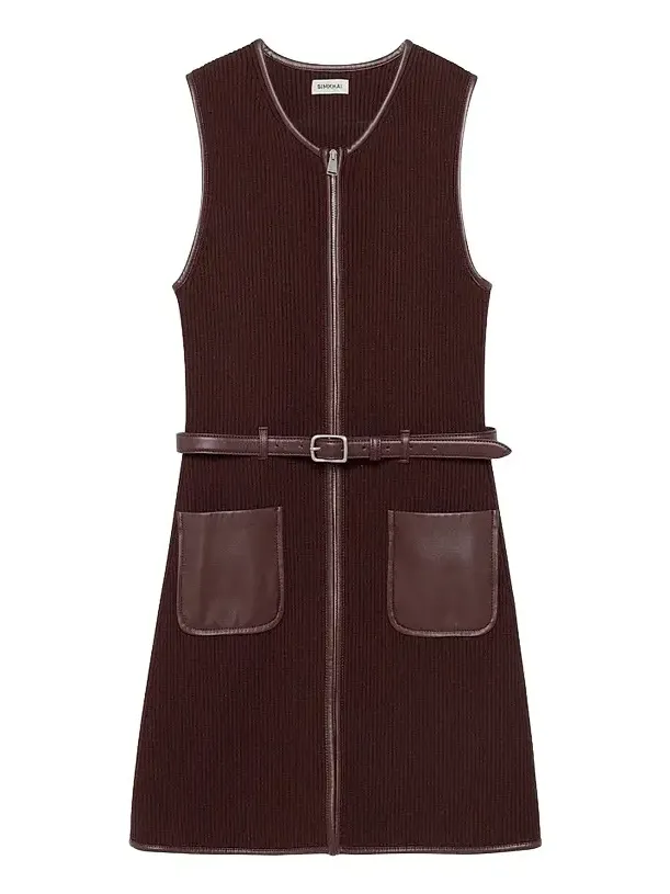 Simkhai Women's Viretta Rib-Knit Mini Dress