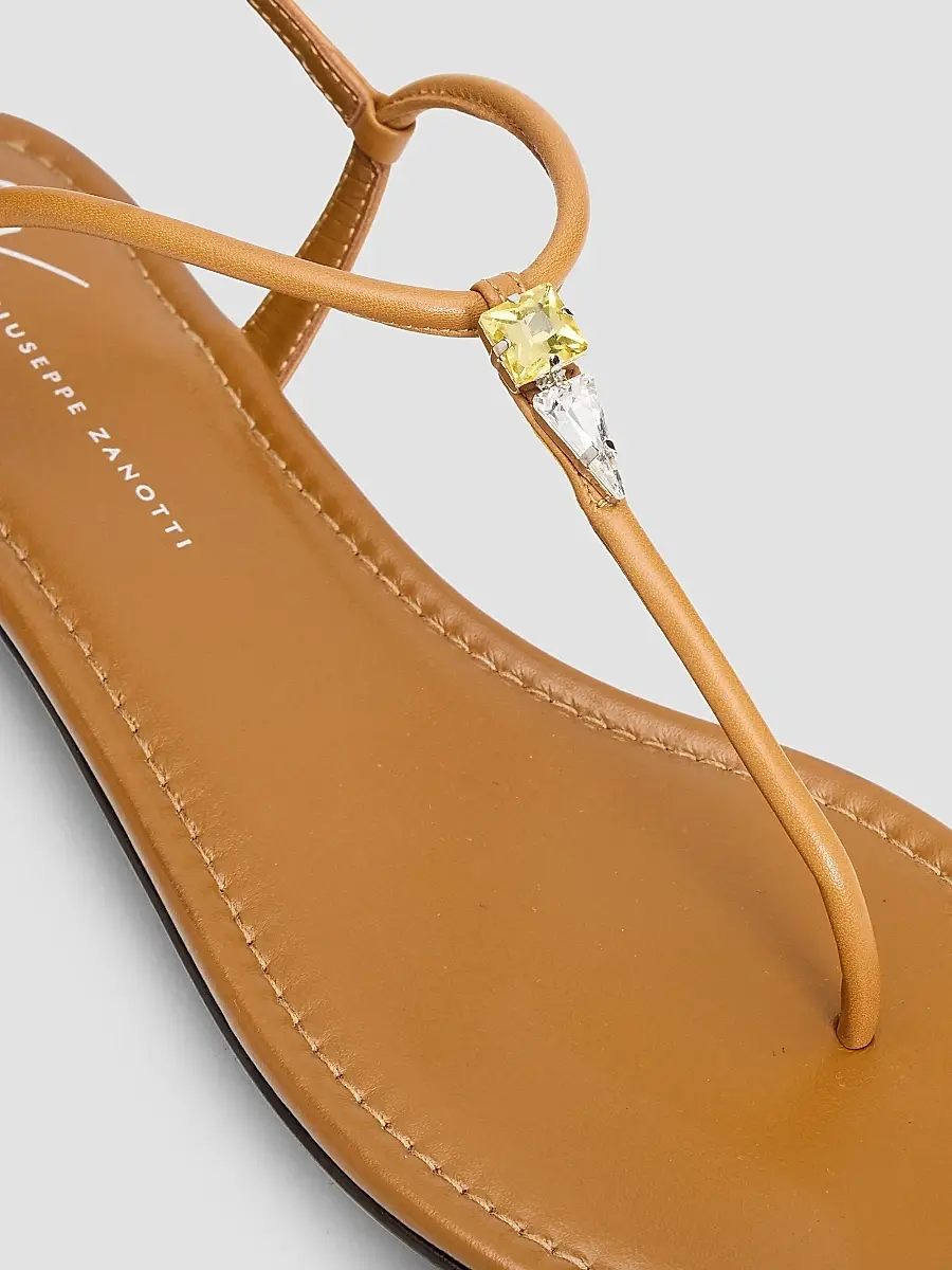 Giuseppe Zanotti Women's Hobby Leather Thong Sandals | Thumbnail 5 Giuseppe Zanotti Women's Hobby Leather Thong Sandals | Thumbnail 5