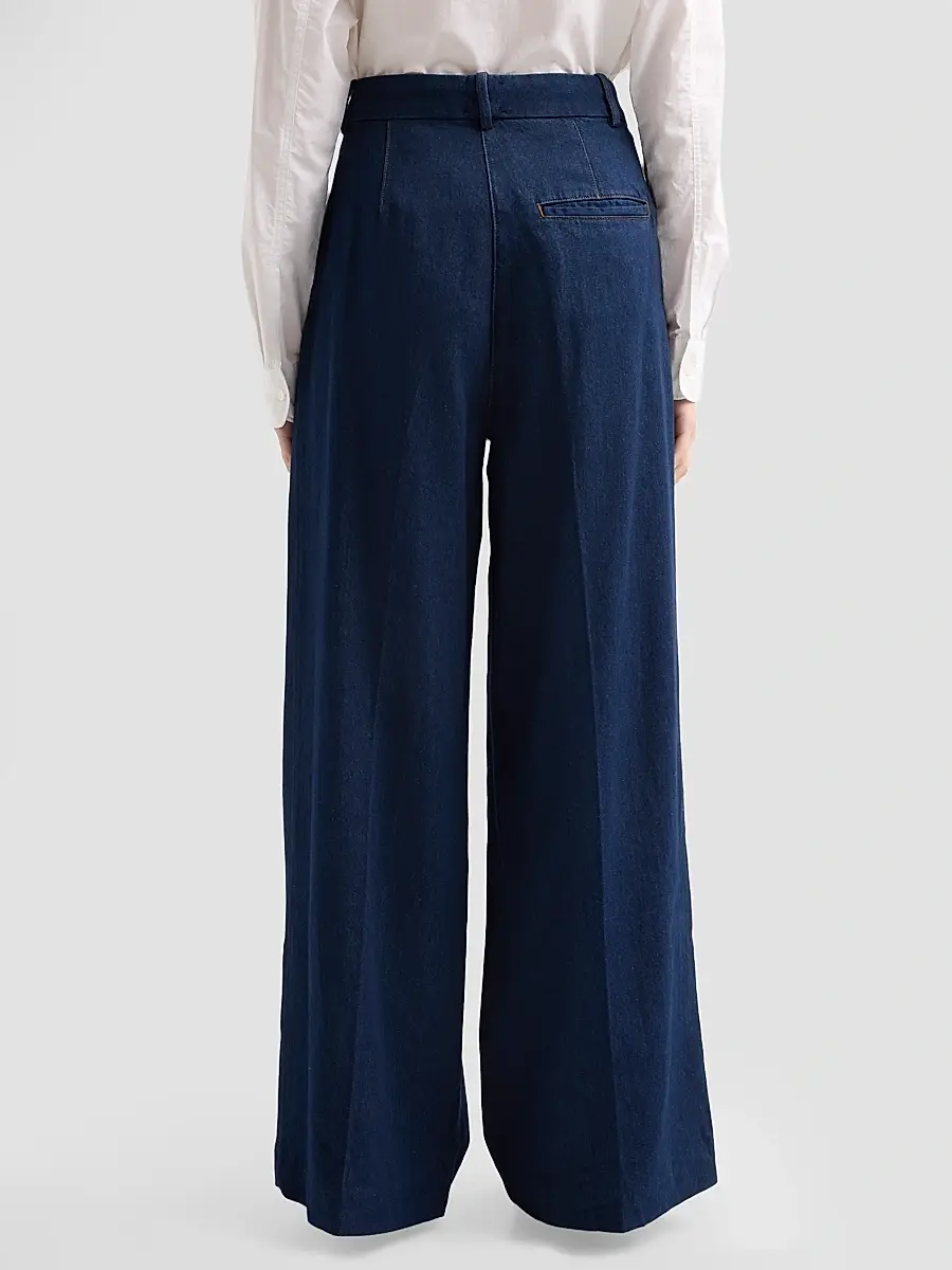 Anine Bing Women's Lou Denim Wide-Leg Jeans | Thumbnail 3 Anine Bing Women's Lou Denim Wide-Leg Jeans | Thumbnail 3
