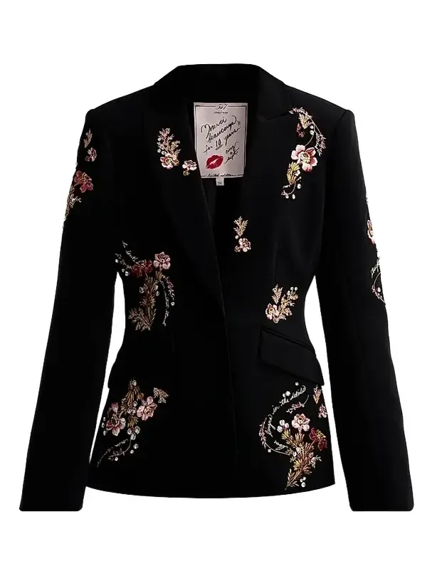 Women's Loveletter Floral Embroidered Blazer Women's Loveletter Floral Embroidered Blazer