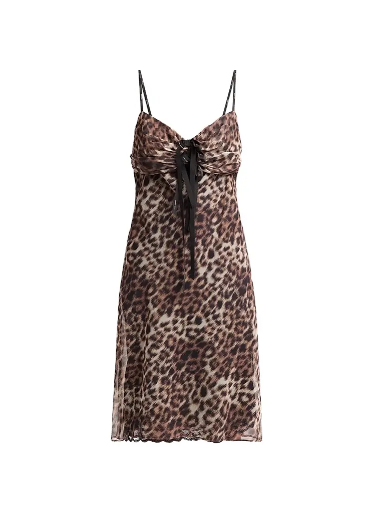 Marc Jacobs Women's Leopard-Print Slip Dress - Brown Multi | Image 1 Marc Jacobs Women's Leopard-Print Slip Dress - Brown Multi | Image 1