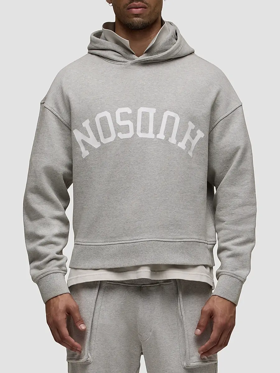 Hudson Jeans Men's Viper Logo Cotton-Blend Hoodie | Thumbnail 3 Hudson Jeans Men's Viper Logo Cotton-Blend Hoodie | Thumbnail 3