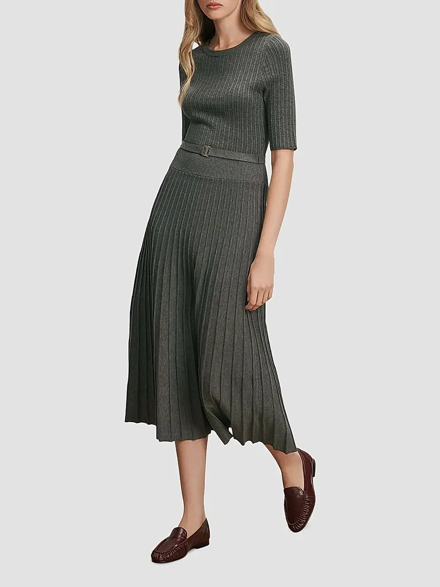 Veronica Beard Women's Elthea Knit Midi Dress | Thumbnail 2 Veronica Beard Women's Elthea Knit Midi Dress | Thumbnail 2