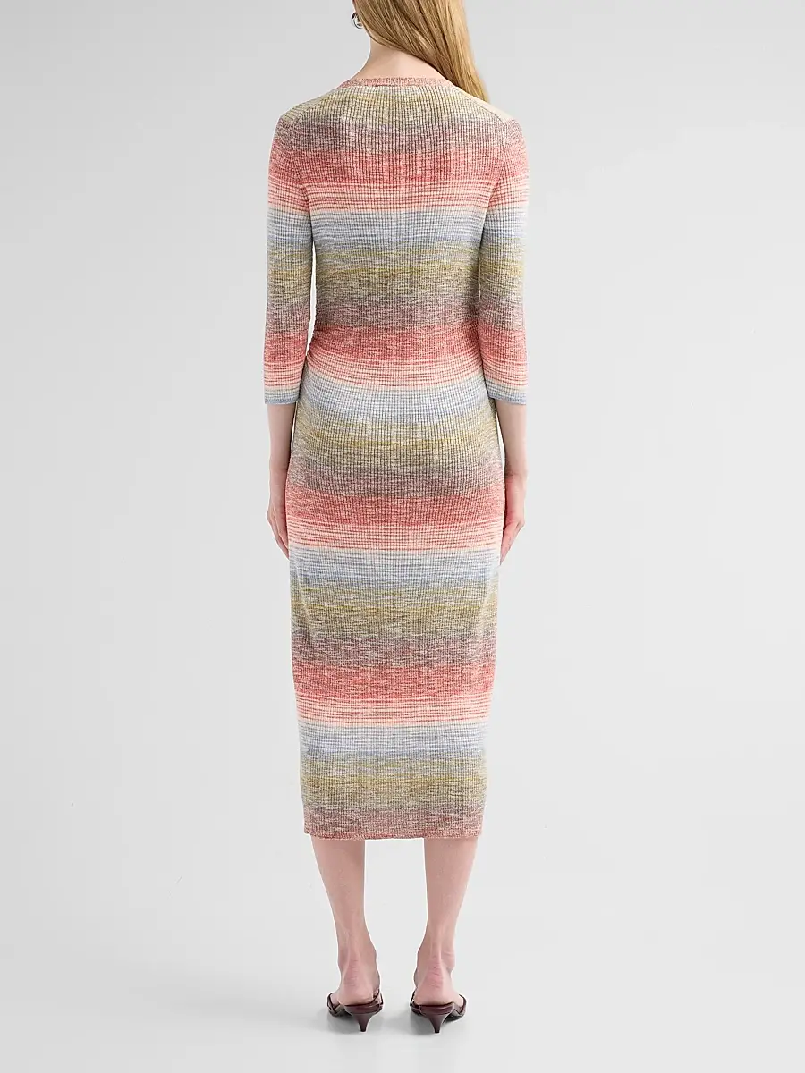 Veronica Beard Women's Tavielle Knit Midi Dress | Thumbnail 3 Veronica Beard Women's Tavielle Knit Midi Dress | Thumbnail 3