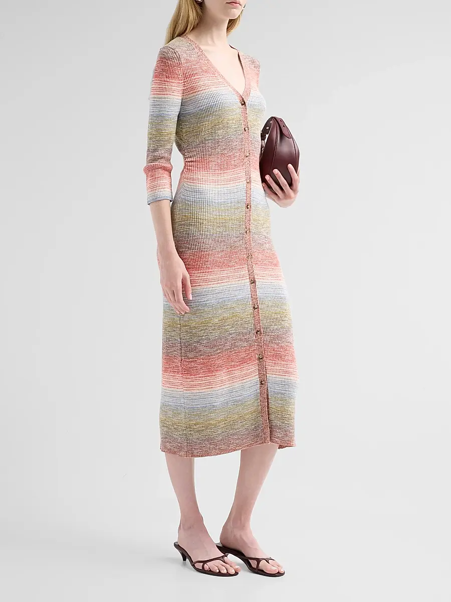 Veronica Beard Women's Tavielle Knit Midi Dress | Thumbnail 4 Veronica Beard Women's Tavielle Knit Midi Dress | Thumbnail 4