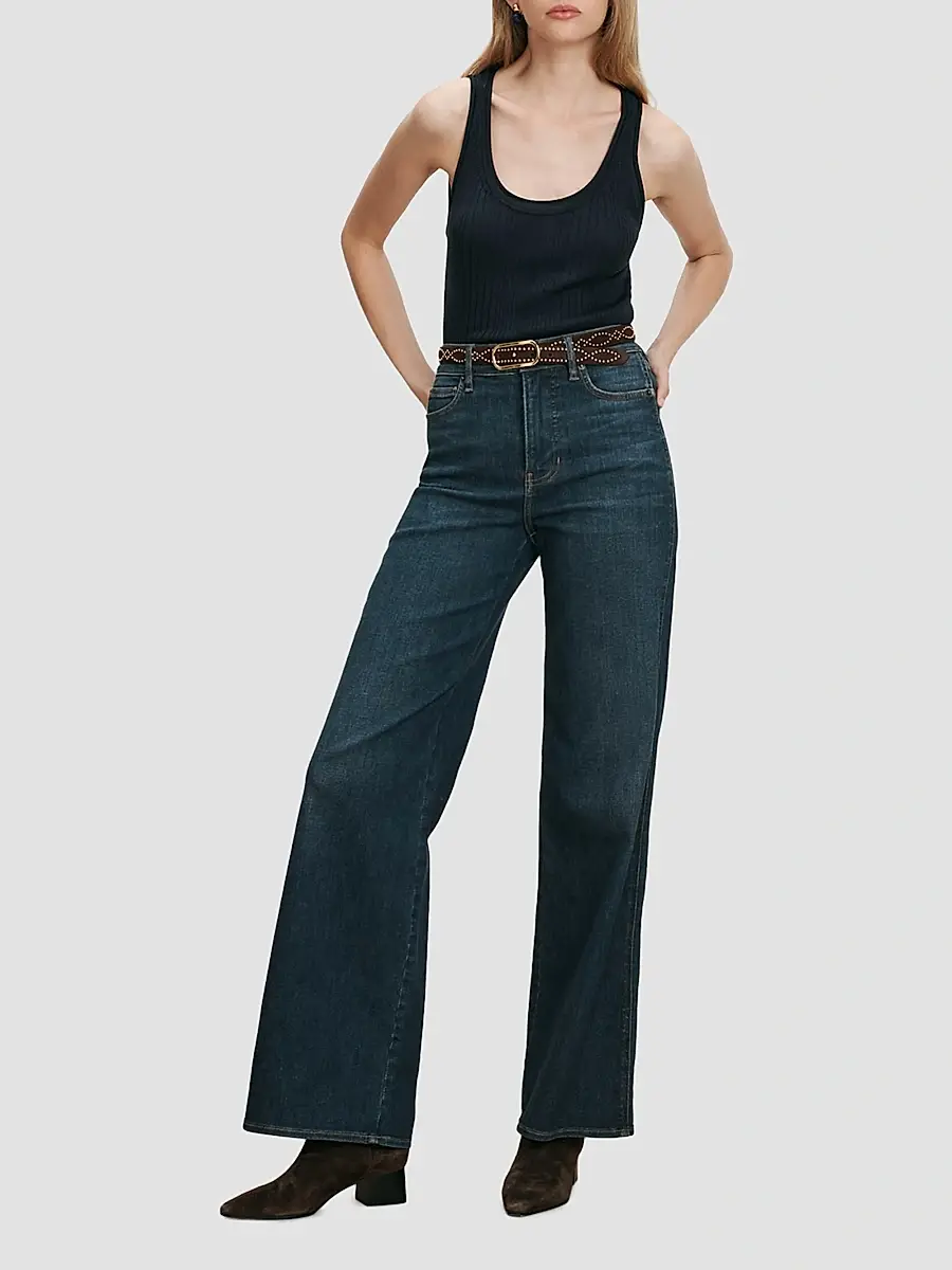 Veronica Beard Women's Taylor High-Rise Wide-Leg Jeans | Thumbnail 2 Veronica Beard Women's Taylor High-Rise Wide-Leg Jeans | Thumbnail 2