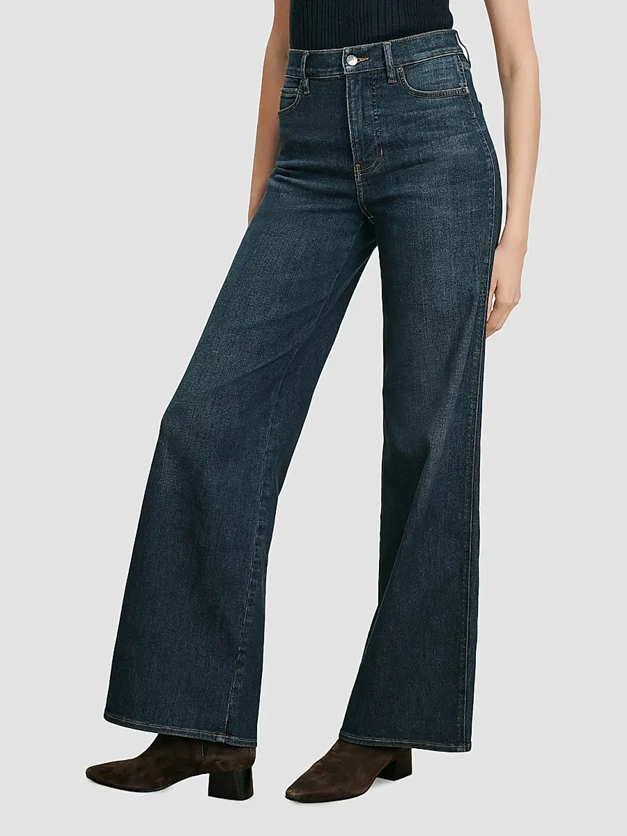Veronica Beard Women's Taylor High-Rise Wide-Leg Jeans | Thumbnail 4 Veronica Beard Women's Taylor High-Rise Wide-Leg Jeans | Thumbnail 4