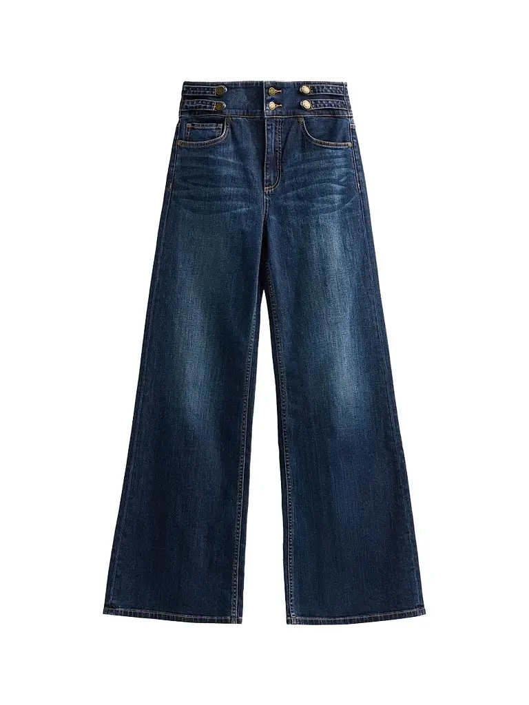 Ramy Brook Women's Liv Wide-Leg Jeans - Dark Rinse | Image 1 Ramy Brook Women's Liv Wide-Leg Jeans - Dark Rinse | Image 1