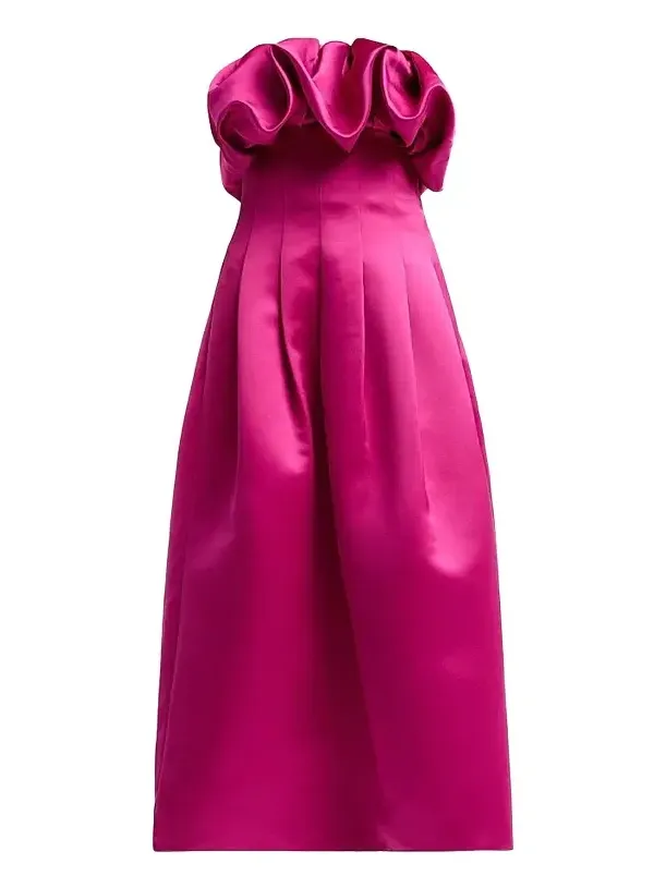 Women's Cosima Strapless Satin Tea-Length Dress Women's Cosima Strapless Satin Tea-Length Dress