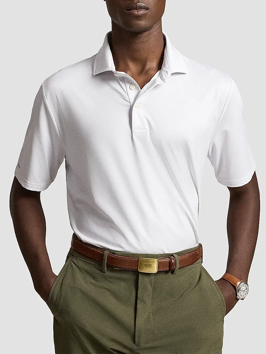 Polo Ralph Lauren Men's Tailored-Fit Performance Polo Shirt | Thumbnail 4 Polo Ralph Lauren Men's Tailored-Fit Performance Polo Shirt | Thumbnail 4