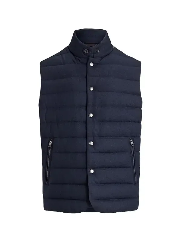Men's Stanwood Wool-Blend Brushed Down Vest Men's Stanwood Wool-Blend Brushed Down Vest