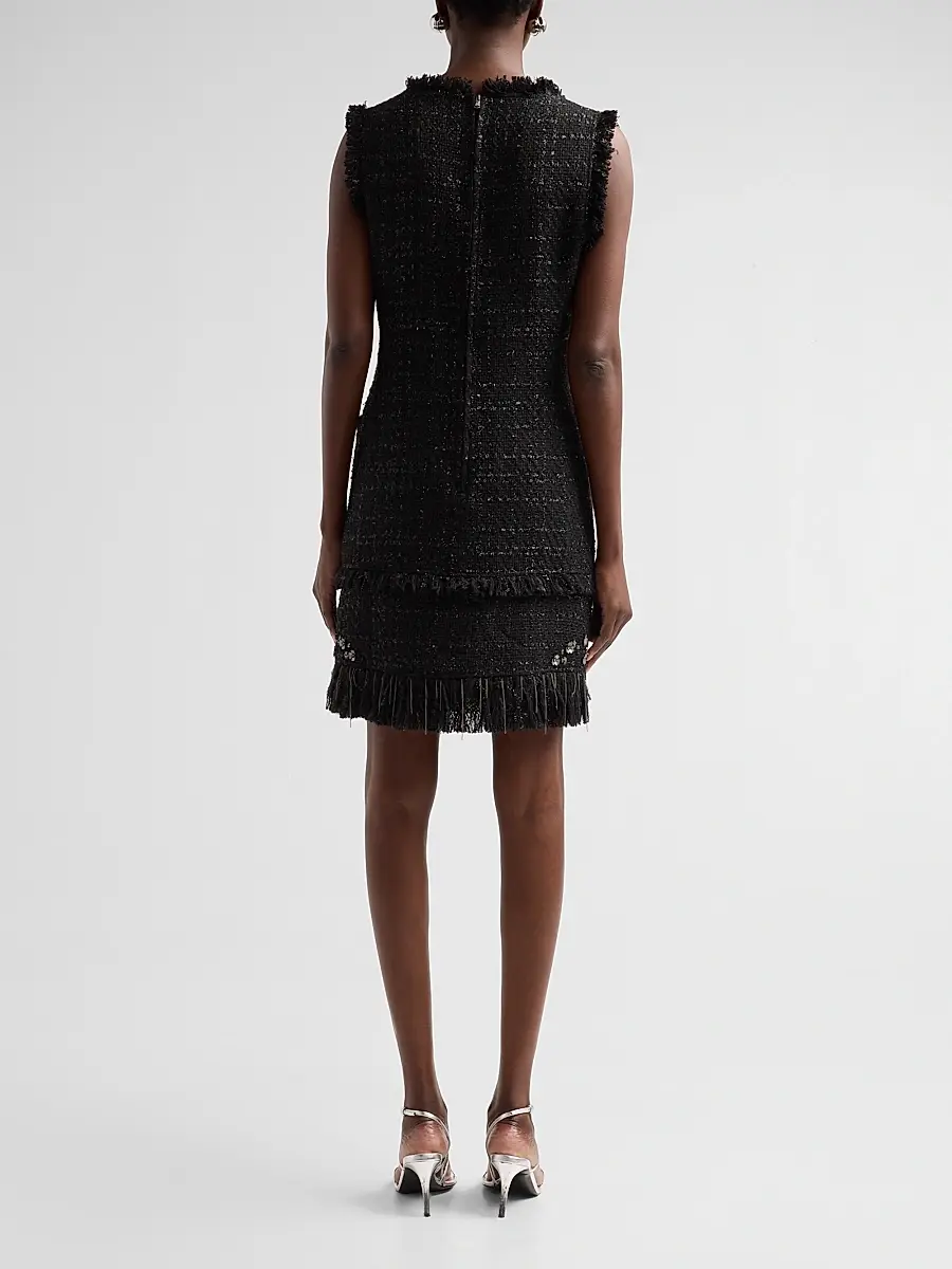 Kobi Halperin Women's Rives Sequin-Embellished Tweed A-Line Mini Dress | Thumbnail 3 Kobi Halperin Women's Rives Sequin-Embellished Tweed A-Line Mini Dress | Thumbnail 3