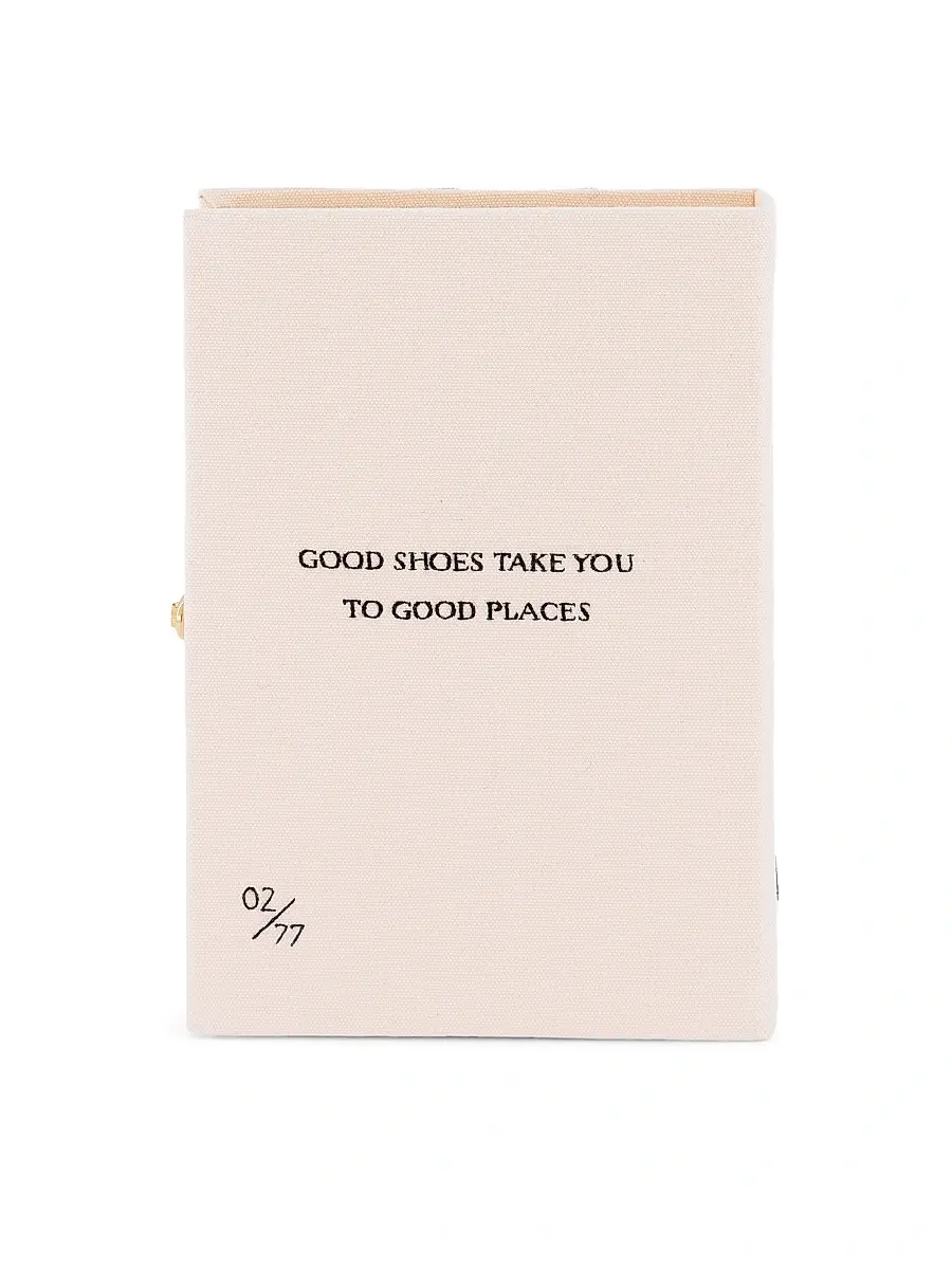 Olympia Le-Tan Women's New York Style Week Embroidered Wool Book Clutch | Thumbnail 3 Olympia Le-Tan Women's New York Style Week Embroidered Wool Book Clutch | Thumbnail 3