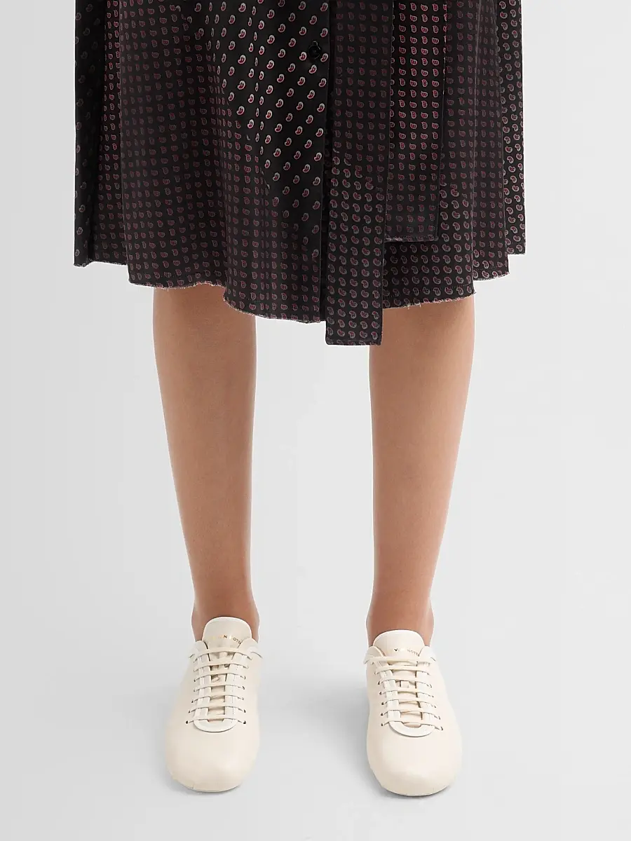 Dries Van Noten Women's Leather Ballerina Sneakers | Thumbnail 2 Dries Van Noten Women's Leather Ballerina Sneakers | Thumbnail 2