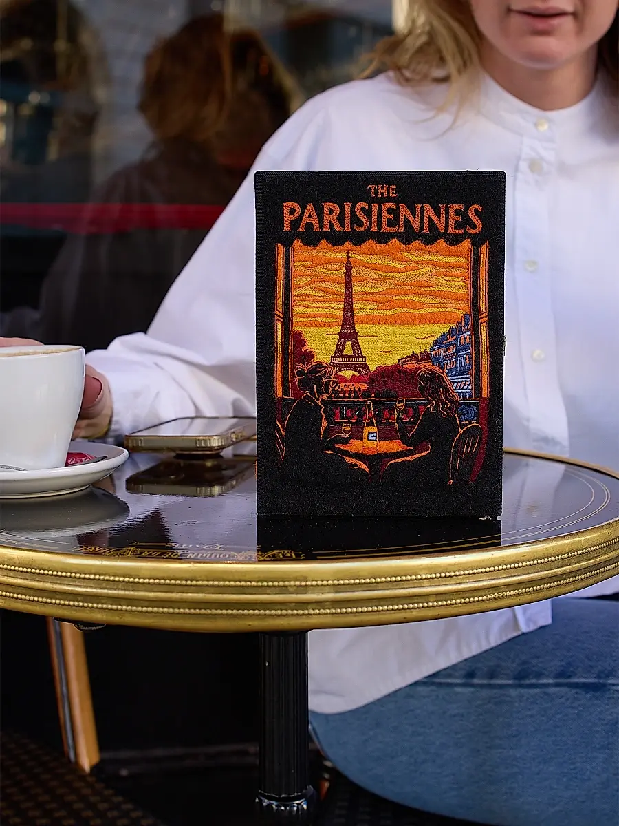 Olympia Le-Tan Women's Voyages The Parisiennes Silk Clutch | Thumbnail 5