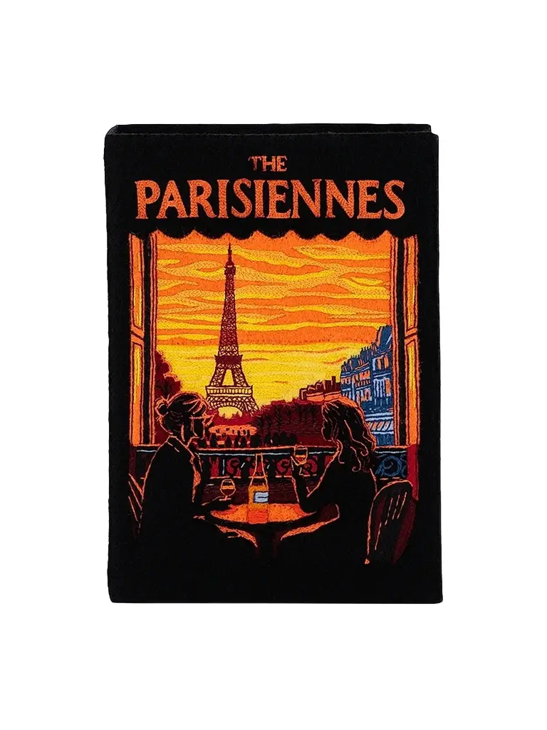 Olympia Le-Tan Women's Voyages The Parisiennes Silk Clutch - Black | Image 1 Olympia Le-Tan Women's Voyages The Parisiennes Silk Clutch - Black | Image 1