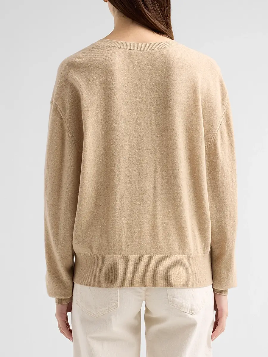 Ronny Kobo Women's Jayden Cashmere V-Neck Sweater | Thumbnail 3