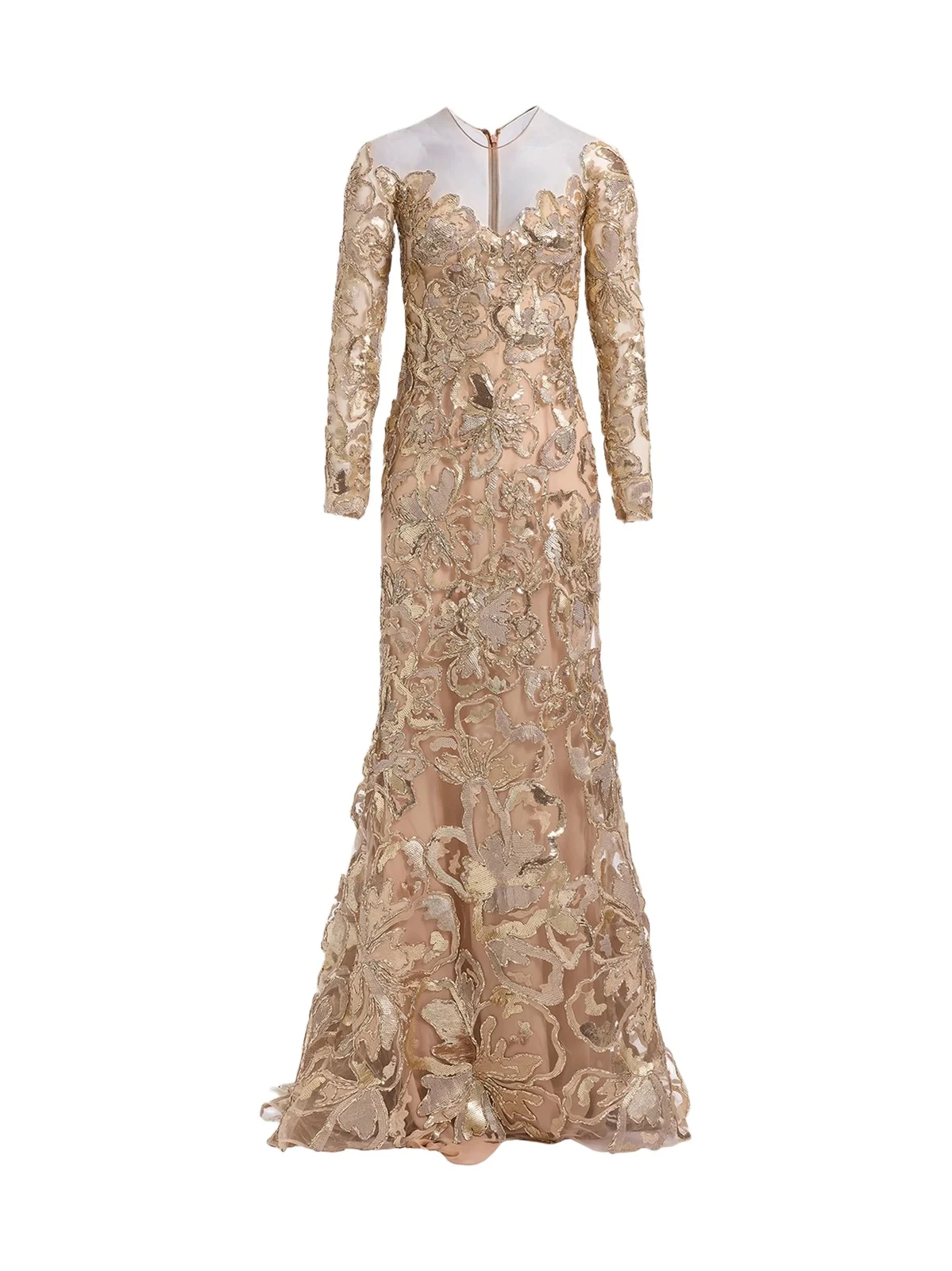 Women's Raffia Embroidered Gown